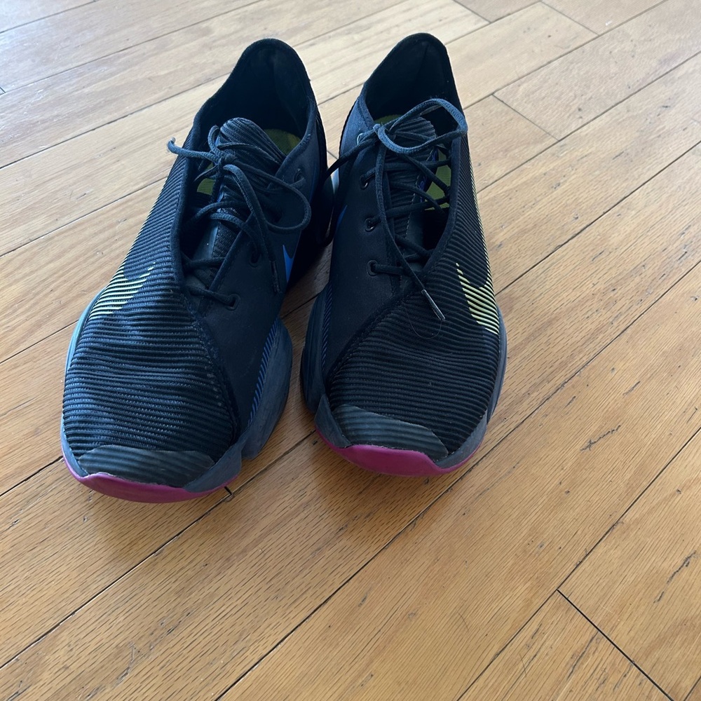 Black and Yellow/Pink Nikes - used twice